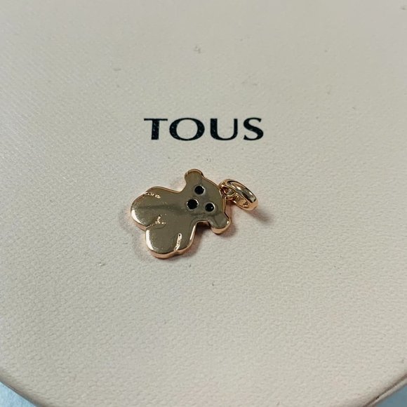 TOUS Large Rose Silver Vermeil Sweet Dolls bear Pendant the beloved bear - Picture 6 of 7